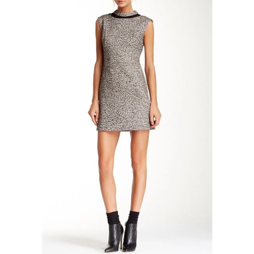 Stella & Jamie $326 Cotton/Wool with Silk Contrast Sleeveless Dress Size: Small